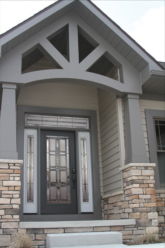 new steel entry door in acadiana home