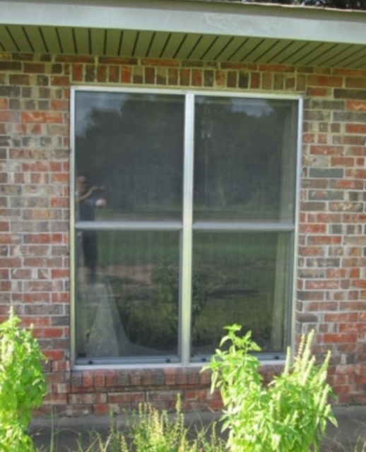 before - traditional window frame