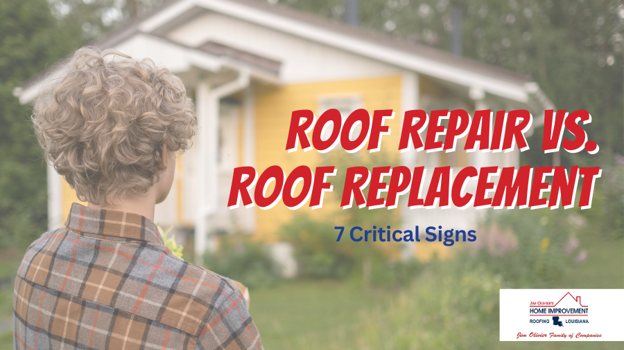 roof repair vs roof replacement lafayette